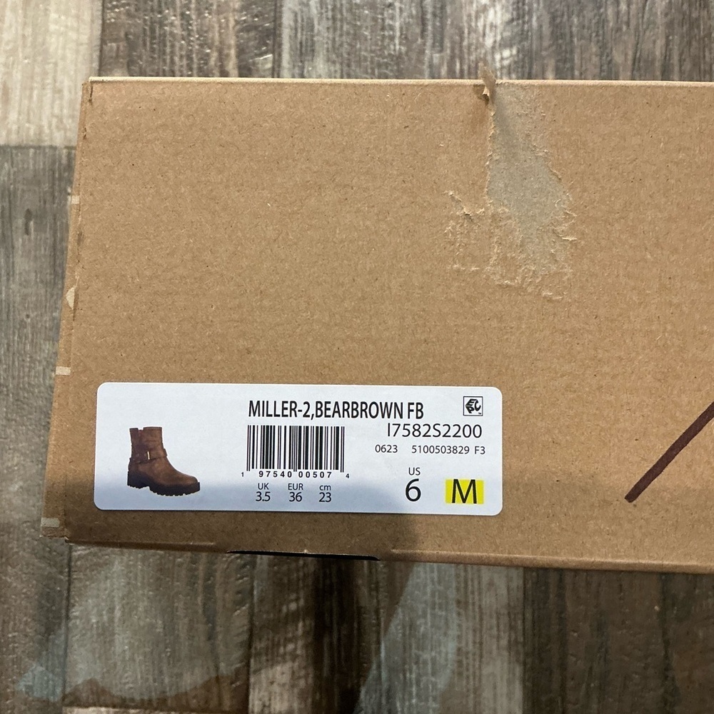 Zodiac Brown Combat & Moto Boots Size 6 - Picture 10 of 11